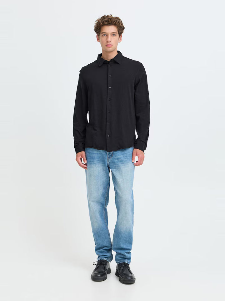 CFARKAN FORMAL SHIRT "BLACK BEAUTY MELANGE"