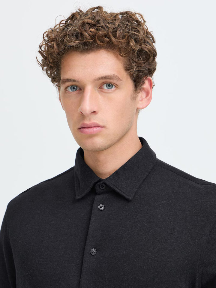 CFARKAN FORMAL SHIRT "BLACK BEAUTY MELANGE"