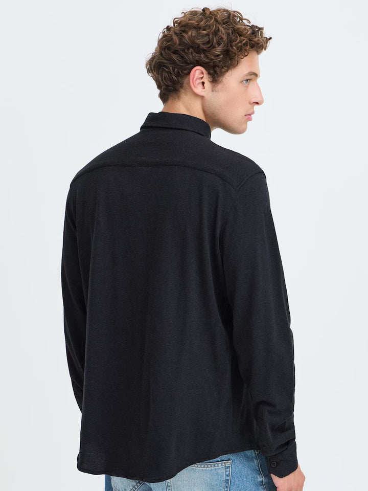 CFARKAN FORMAL SHIRT "BLACK BEAUTY MELANGE"