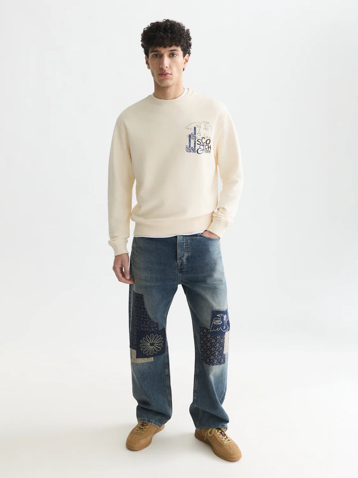FRONT &amp; BACK ARTWORK SWEATSHIRT "EGGNOG"