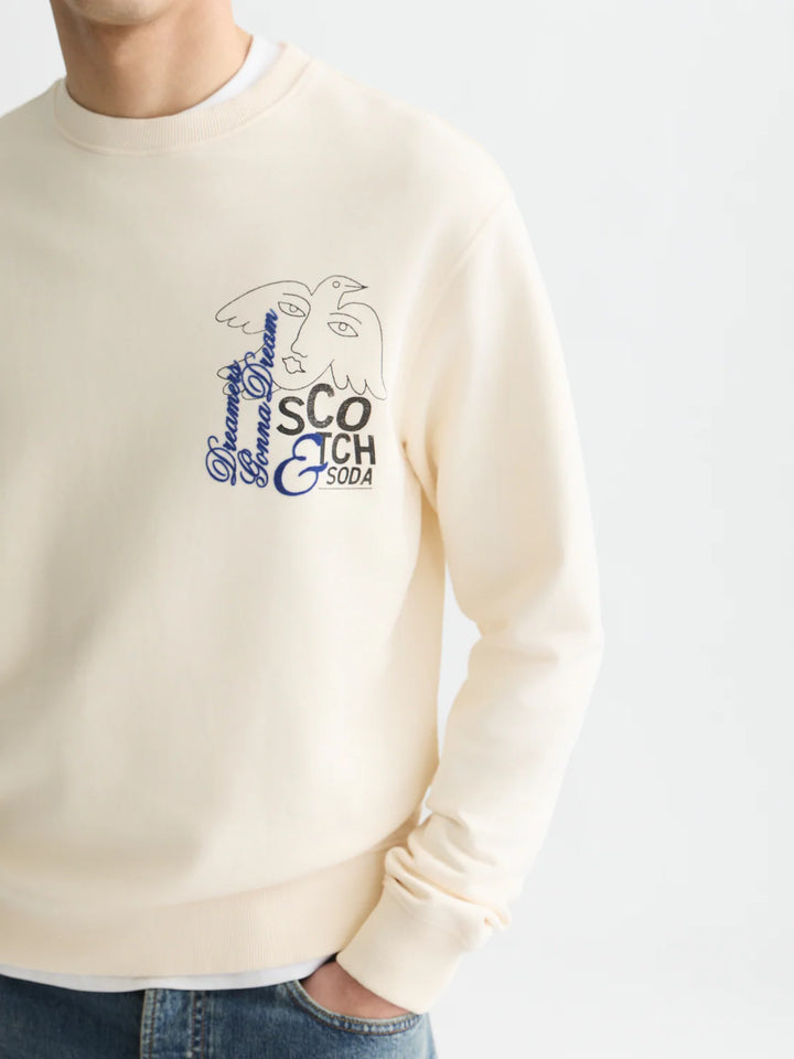 FRONT &amp; BACK ARTWORK SWEATSHIRT "EGGNOG"