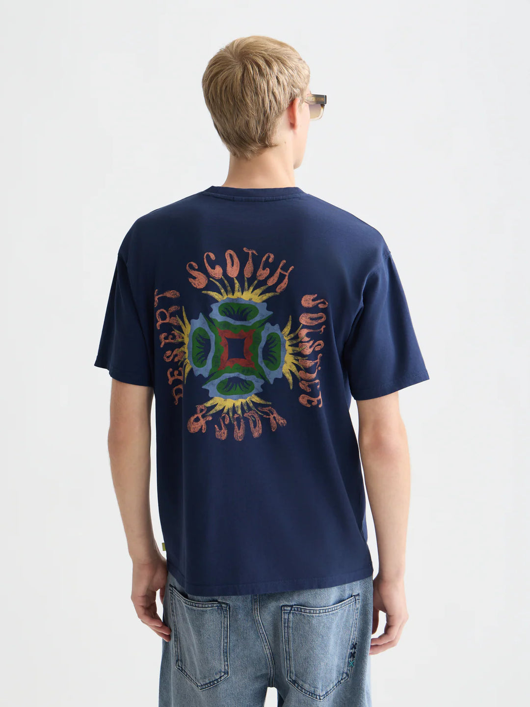 LOGO ARTWORK RELAXED T-SHIRT "PAGEANT BLUE"