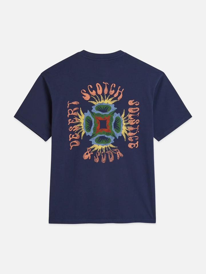 LOGO ARTWORK RELAXED T-SHIRT "PAGEANT BLUE"
