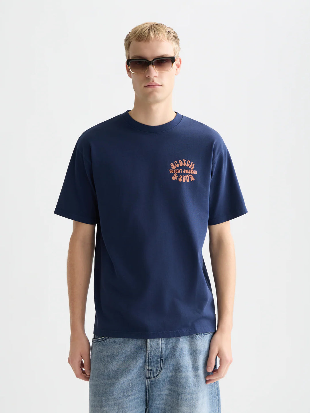 LOGO ARTWORK RELAXED T-SHIRT "PAGEANT BLUE"