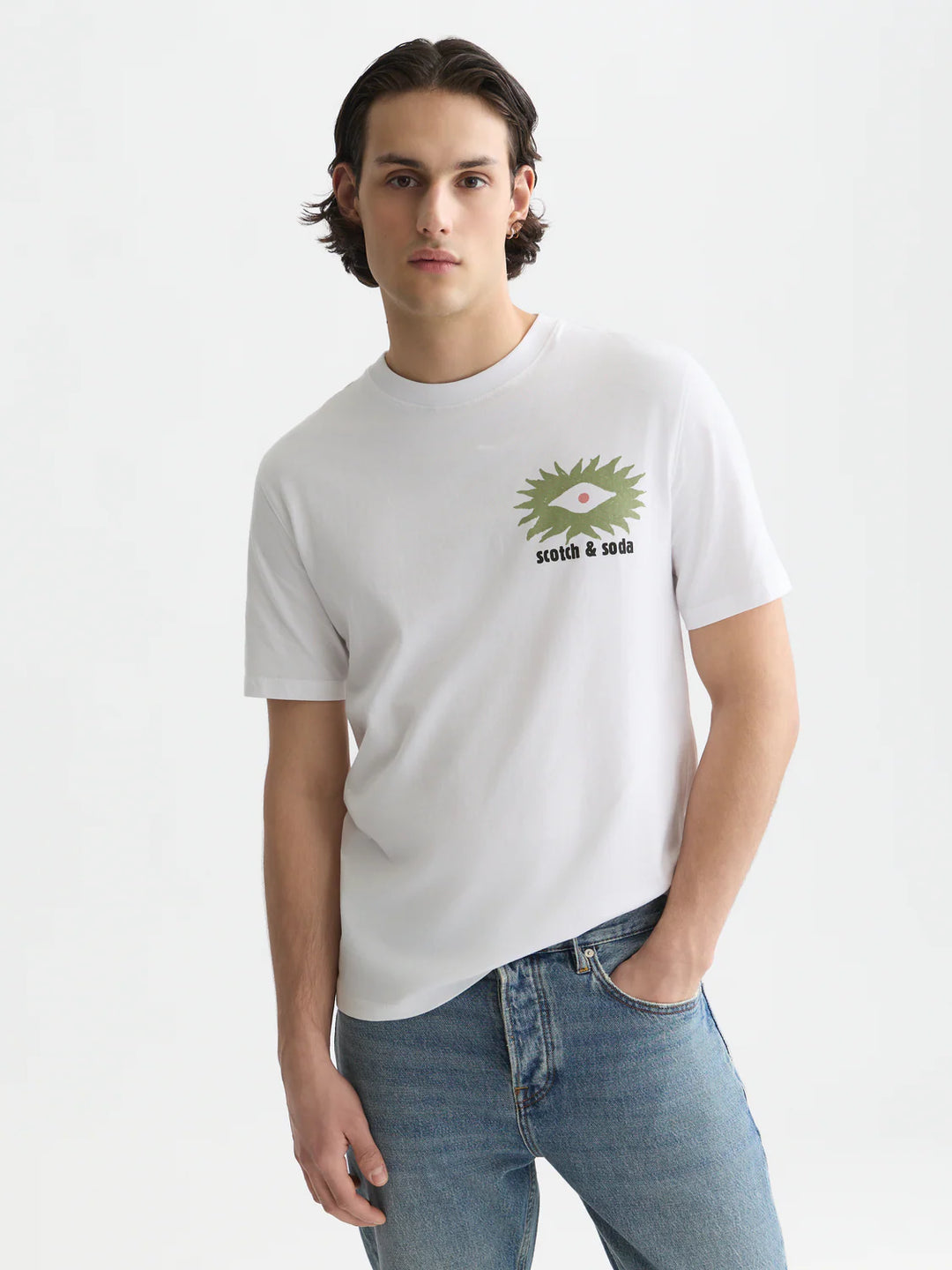 ARTWORK RELAXED T-SHIRT "BRIGHT WHITE"