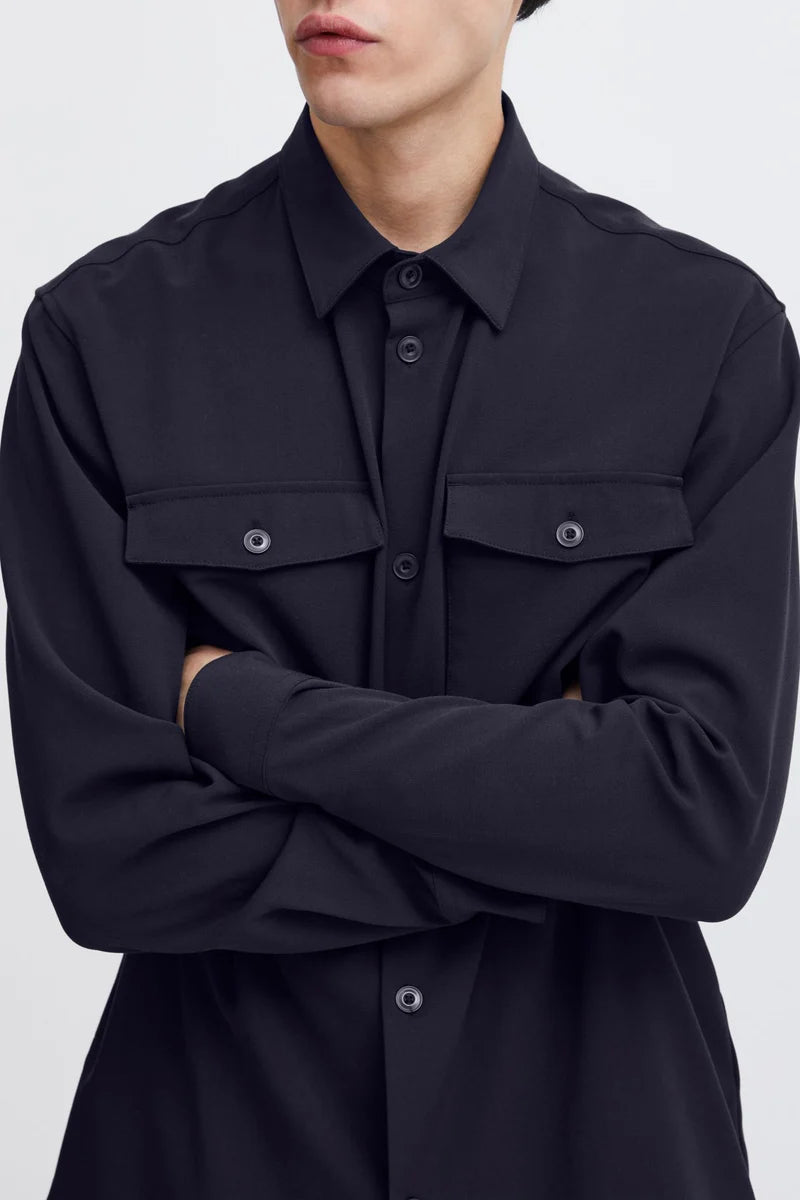 CFAUGUSTO OVERSHIRT "DARK NAVY"