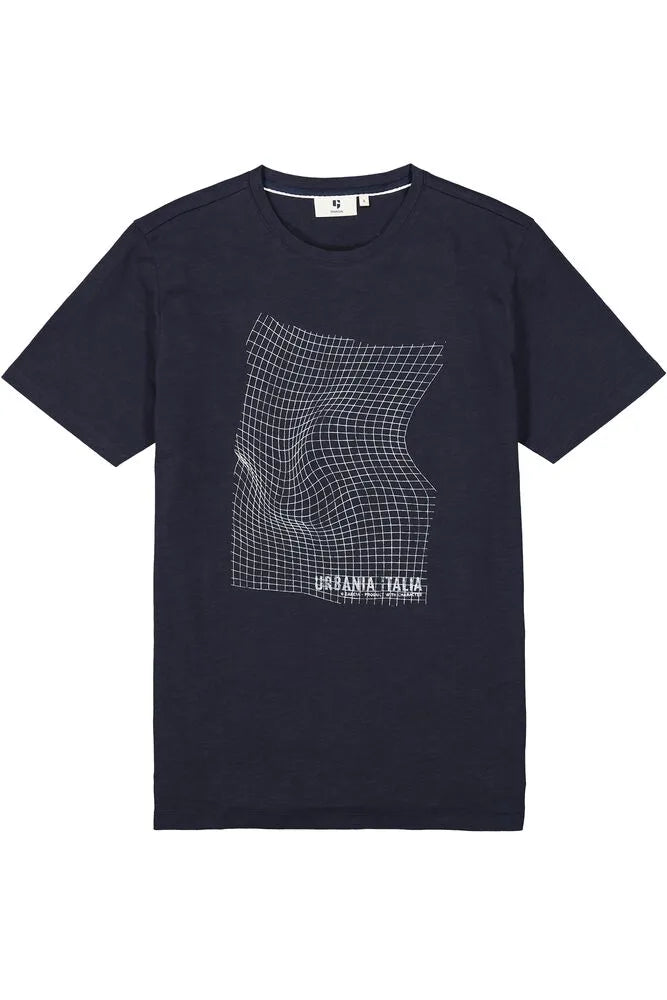 Garcia Dark Blue Print T-Shirt
