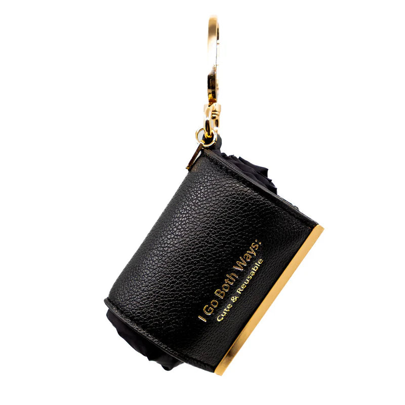 REUSABLE MARKET BAG CHARM - BLACK