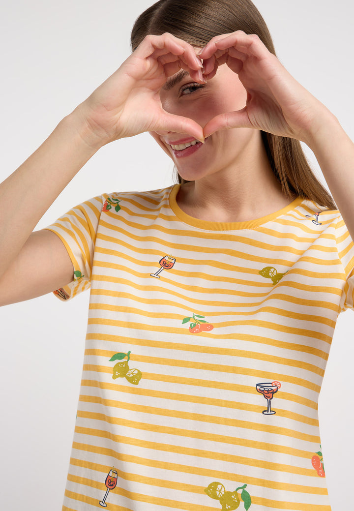 MINTTA STRIPES TOP "BANANA"