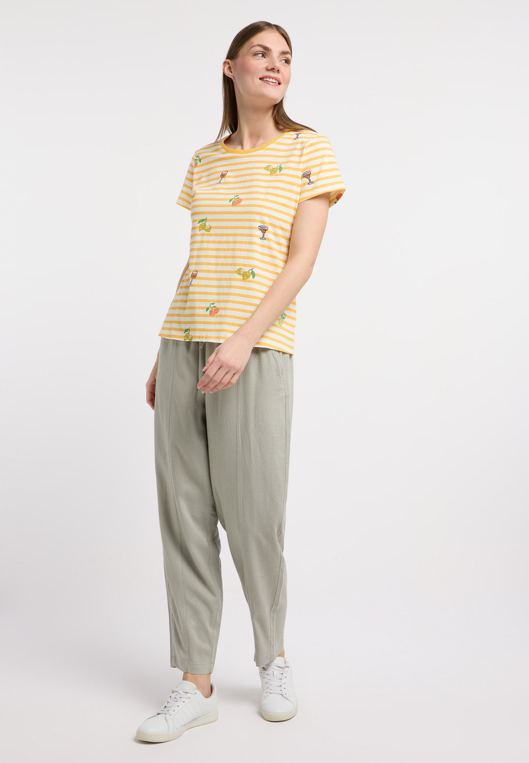 MINTTA STRIPES TOP "BANANA"