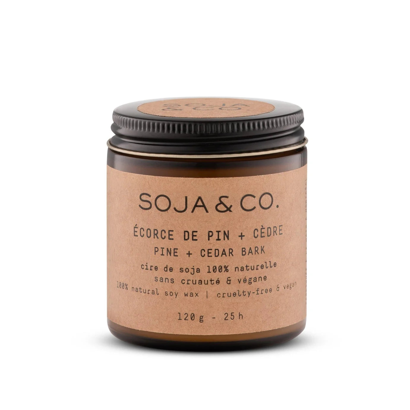 SOY WAX CANDLE - PINE + CEDAR BARK 40Z