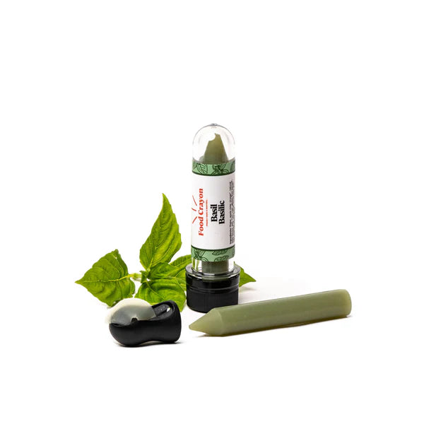 BASIL FOOD CRAYON + SHARPENER - SINGLE BOX