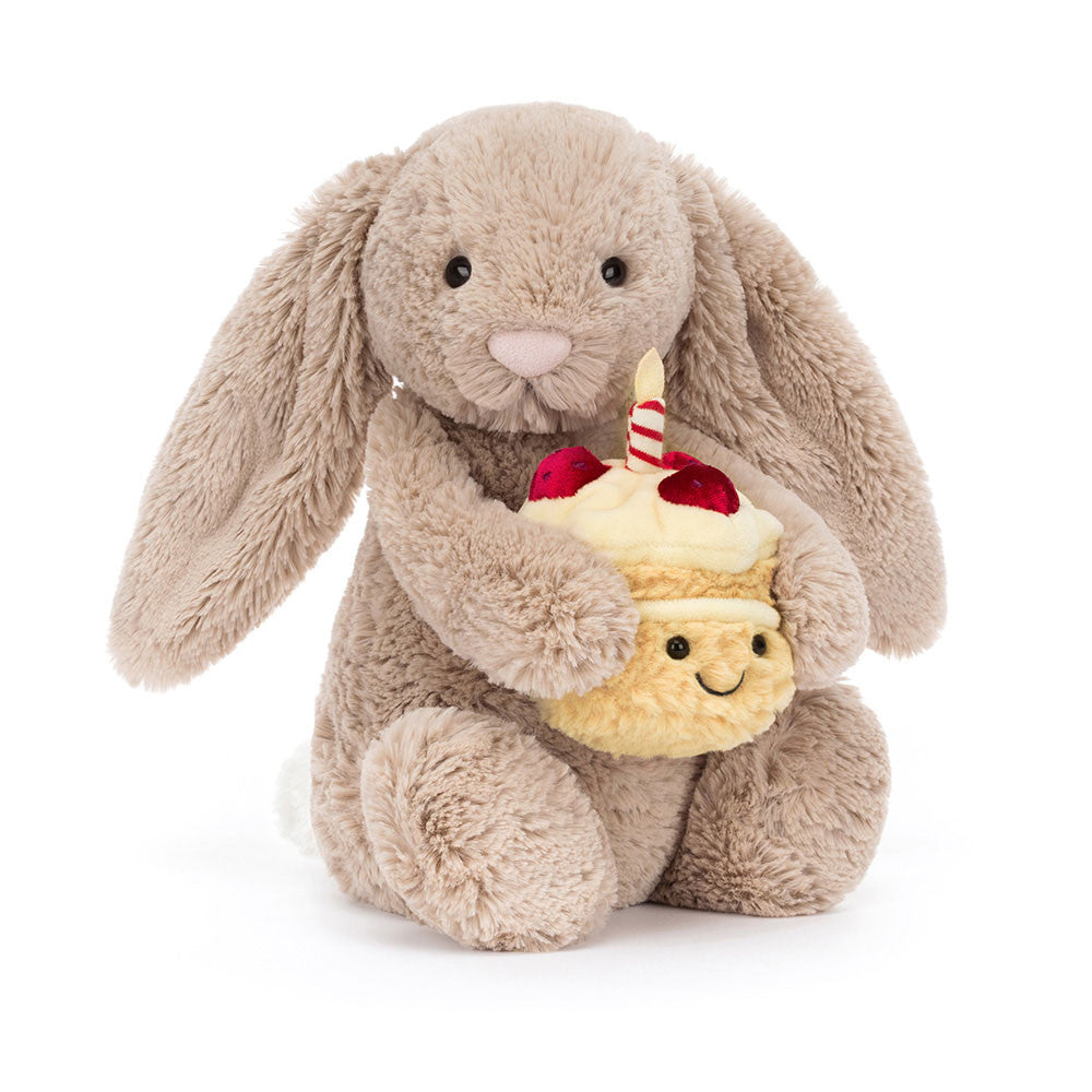 BASHFUL BEIGE BUNNY "BIRTHDAY"