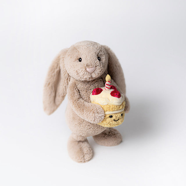 BASHFUL BEIGE BUNNY "BIRTHDAY"