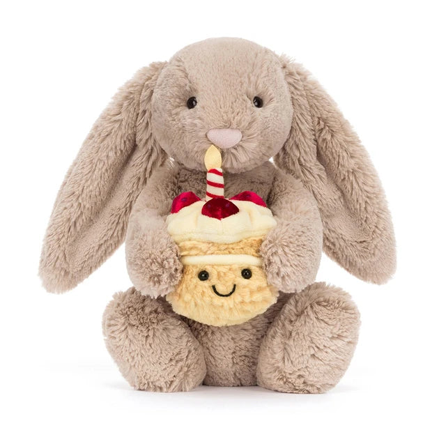 BASHFUL BEIGE BUNNY "BIRTHDAY"