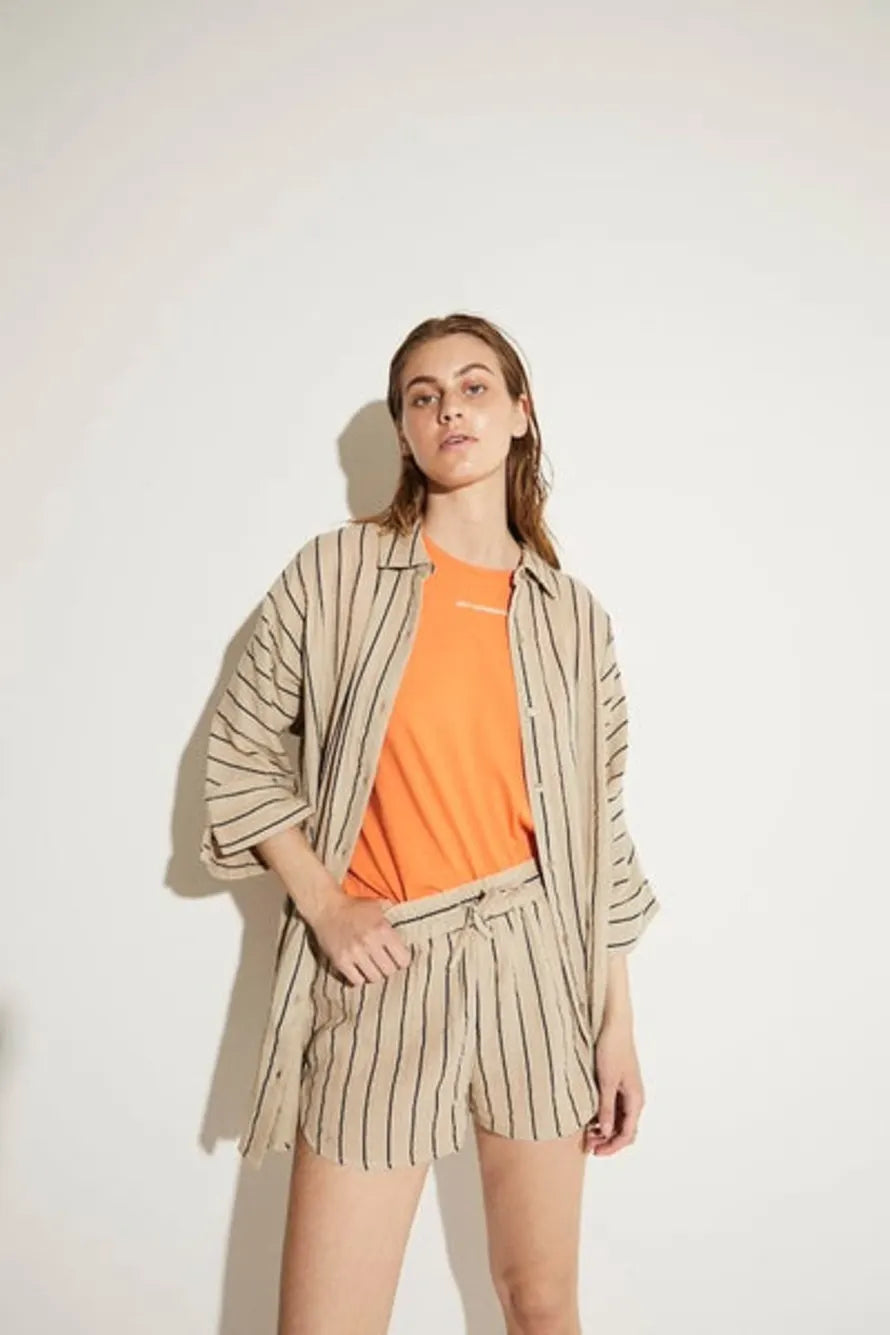 IAFOXA STRIPED BEACH SHORTS