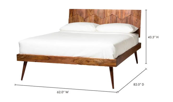 O2 BROWN QUEEN BED