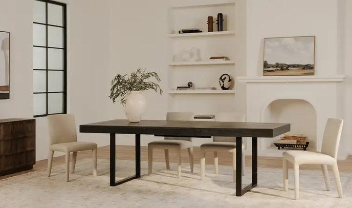 BEN EXTENSION DINING TABLE "BLACK"