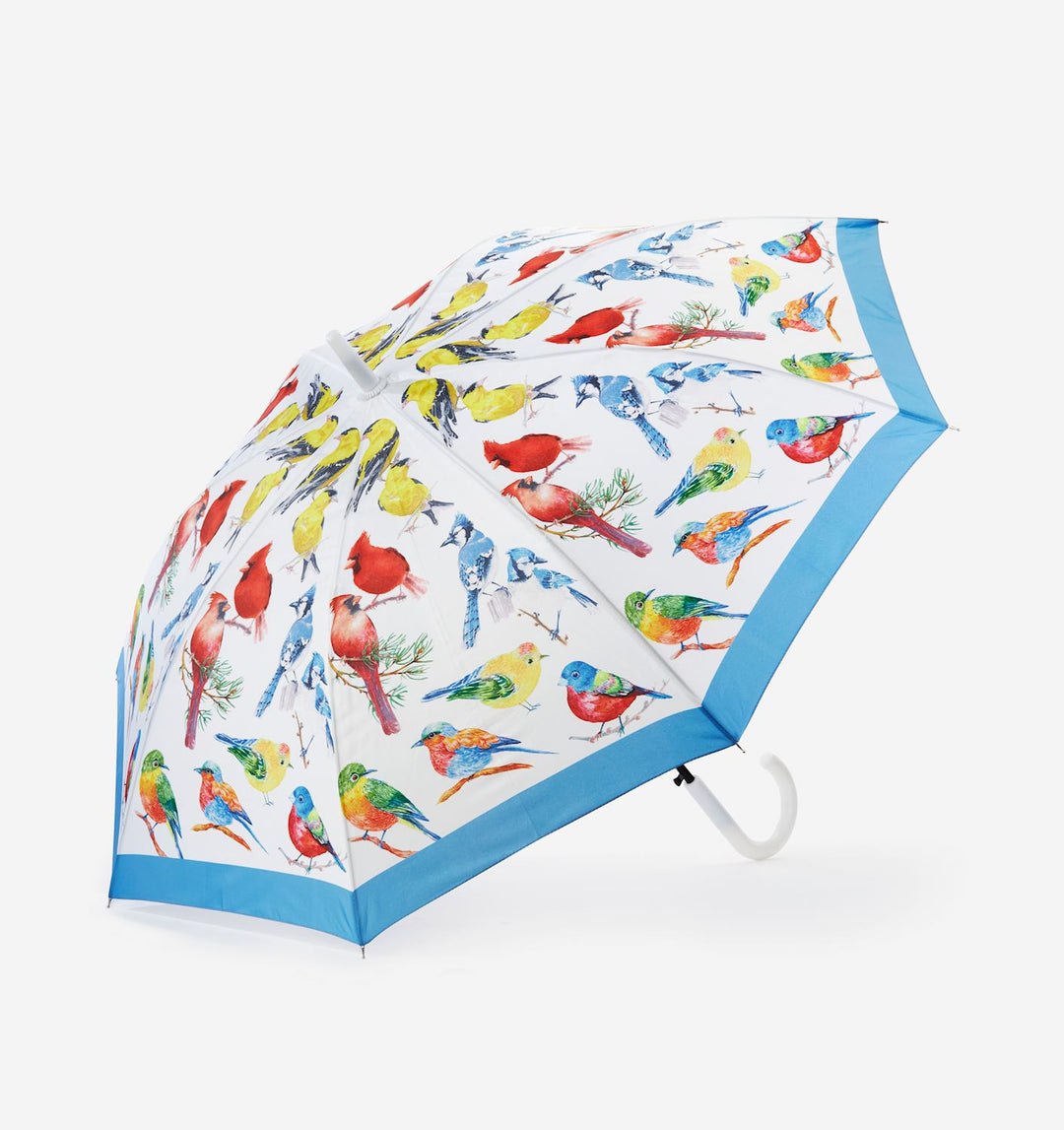 COLOURFUL BIRD PRINT UMBRELLA