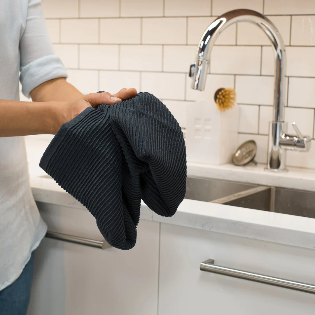 BLACK RIPPLE DISHTOWEL