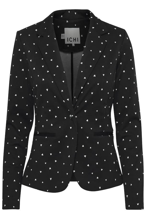 IHKATE BLAZER "BLACK HEART AOP"