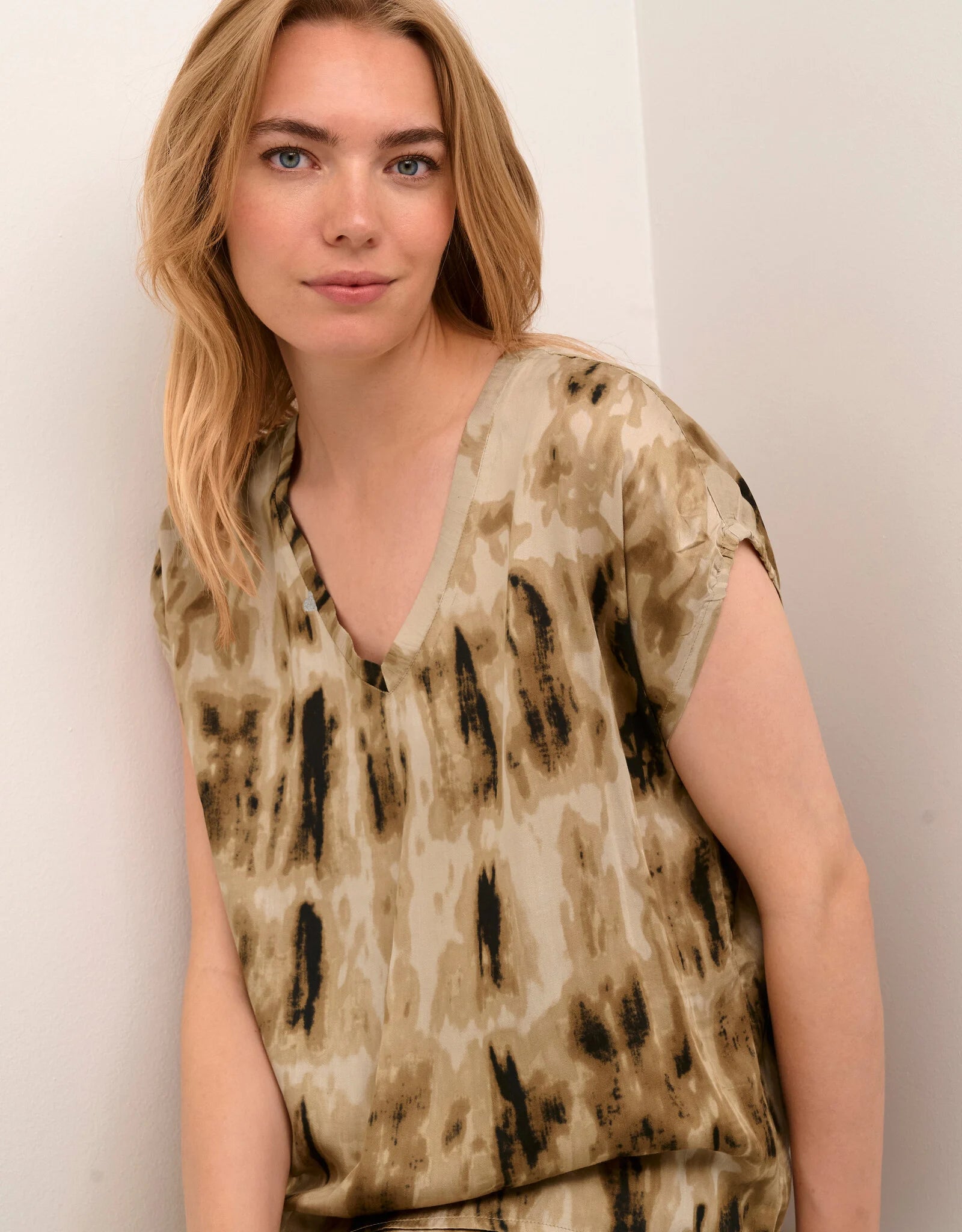 CREAM Simia Blouse - Tannin Tie Dye