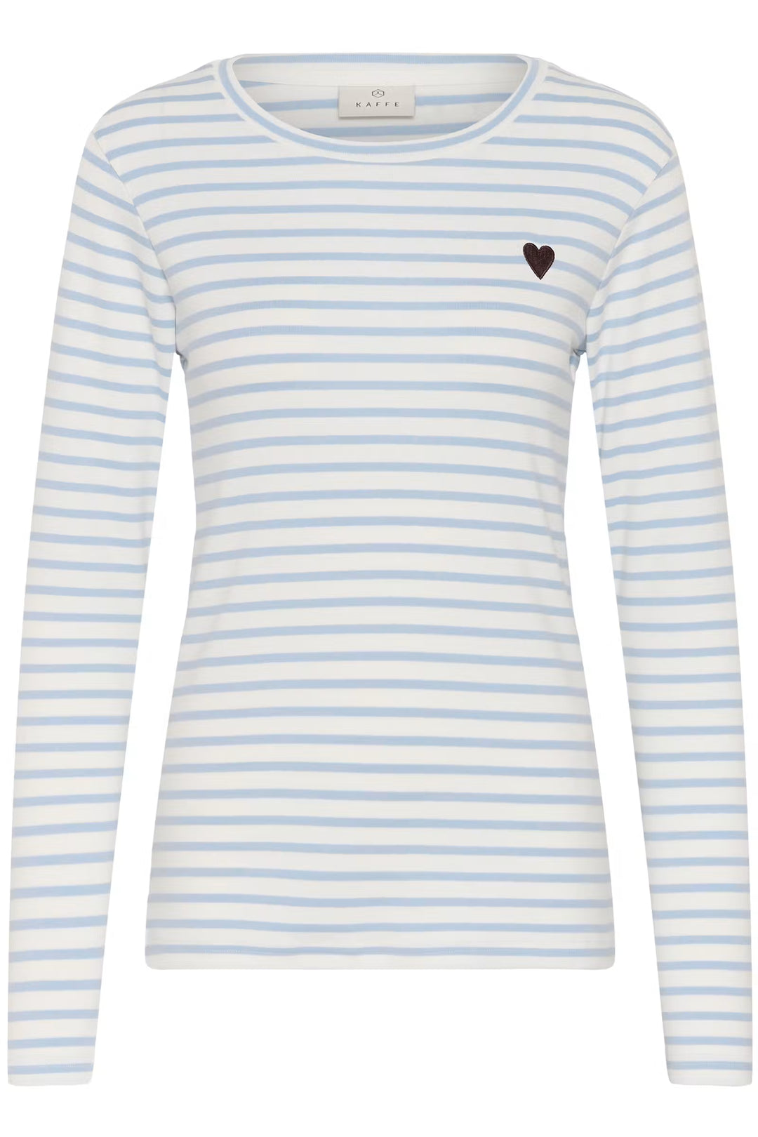 LIDDY T-SHIRT "CHALK/BLUE/BROWN HEART"