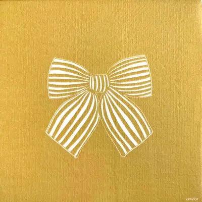 GOLD BOW DINNER NAPKIN