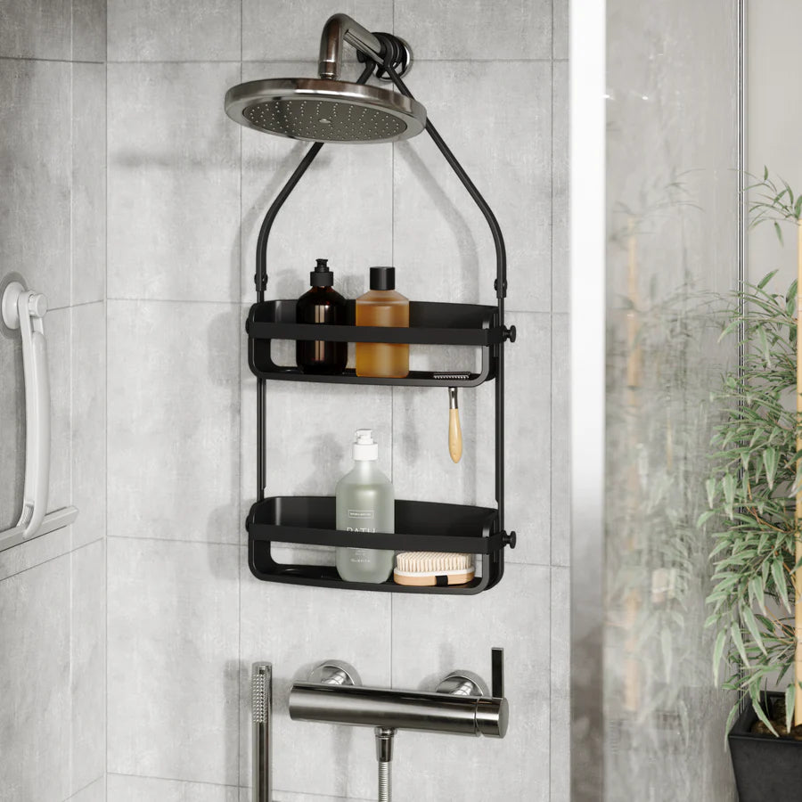 FLEX SHOWER CADDY - BLACK