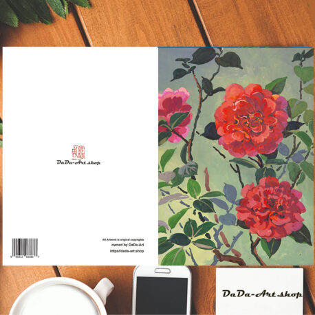 "CAMELLIA" GREETING CARD NO.0014