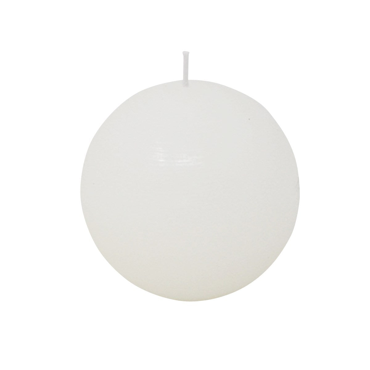 ROUND WHITE CANDLE 8CM