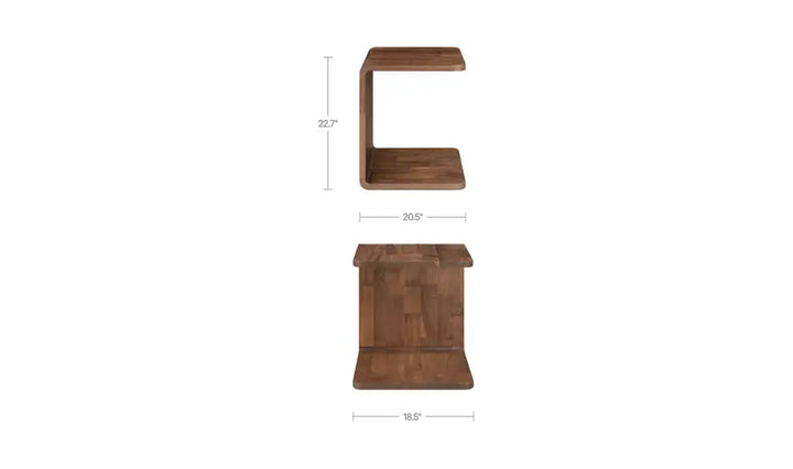 CARRIE SIDE TABLE "WALNUT"