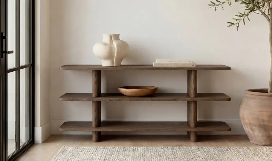 CASEY SMALL BOOKCASE "DARK BROWN"