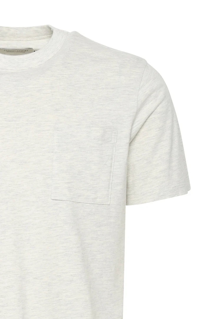 CFJASPER MELANGE T-SHIRT "EGRET MELANGE"