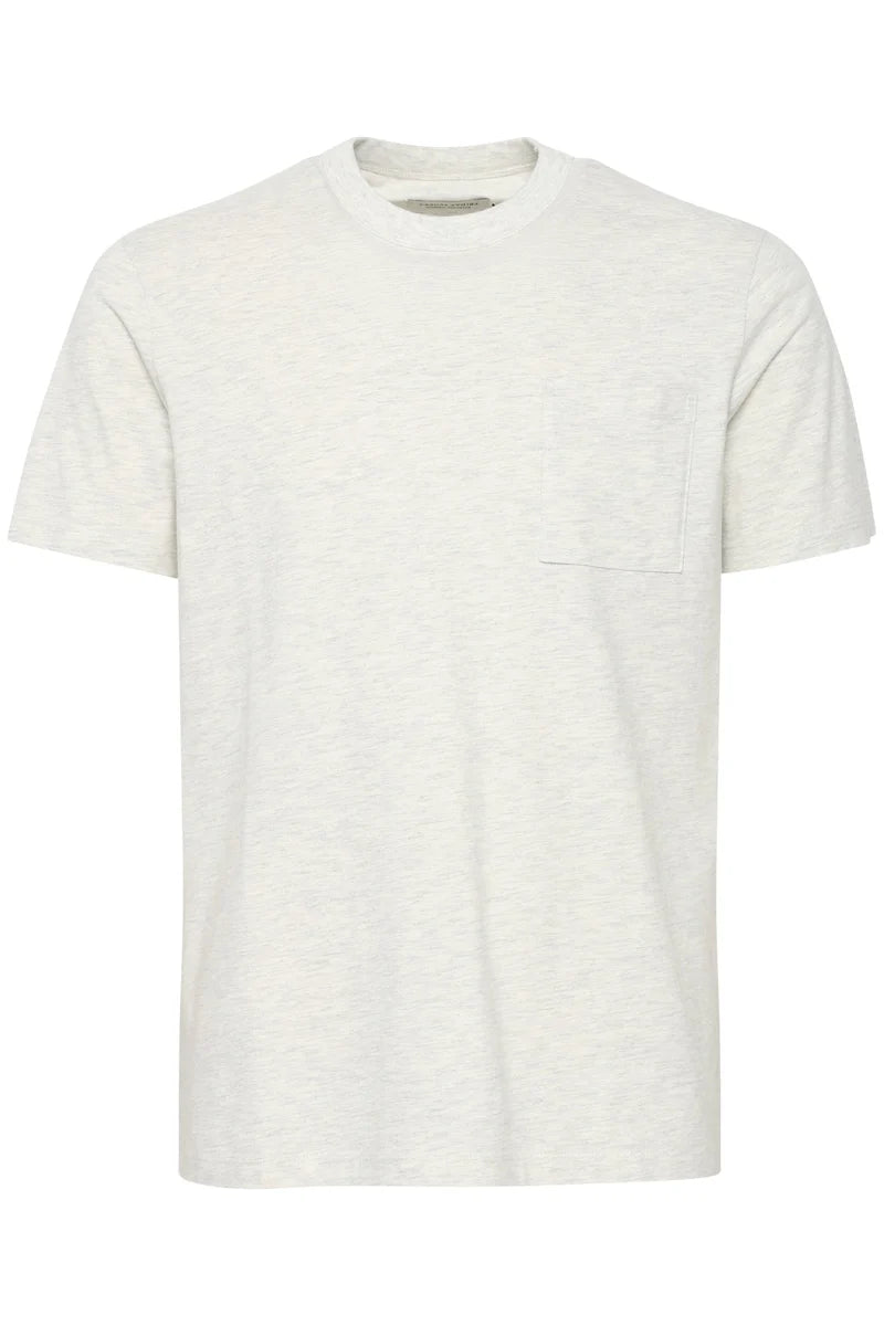 CFJASPER MELANGE T-SHIRT "EGRET MELANGE"