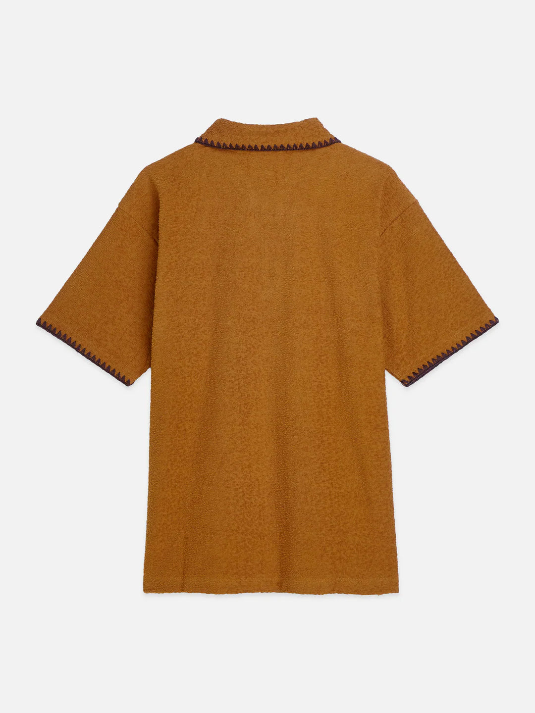 RELAXED JACQUARD TOWELLING POLO "CATHAY SPICE"