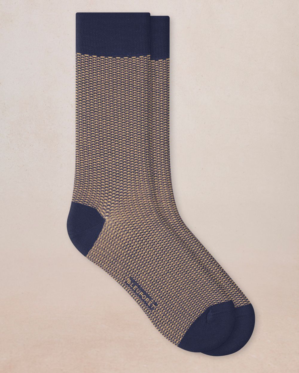 SCOTTISH YARN SOCKS, CAVIAR PRINT "NAVY"