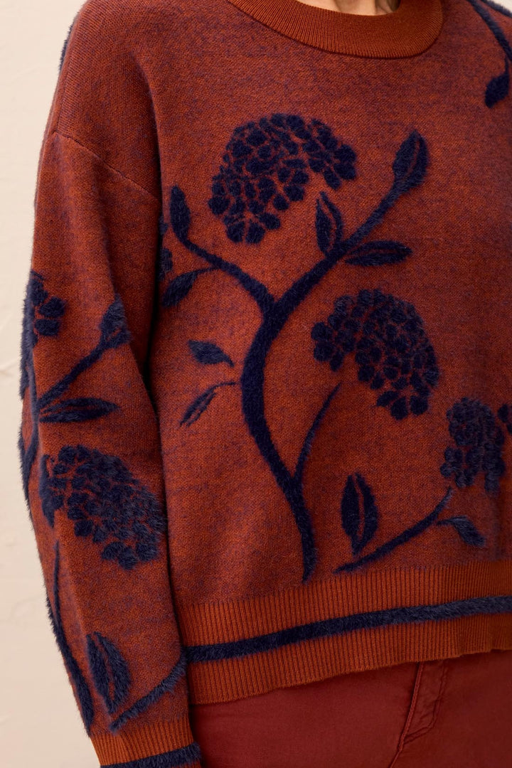 L/S CREW NECK SWEATER "CEDAR"