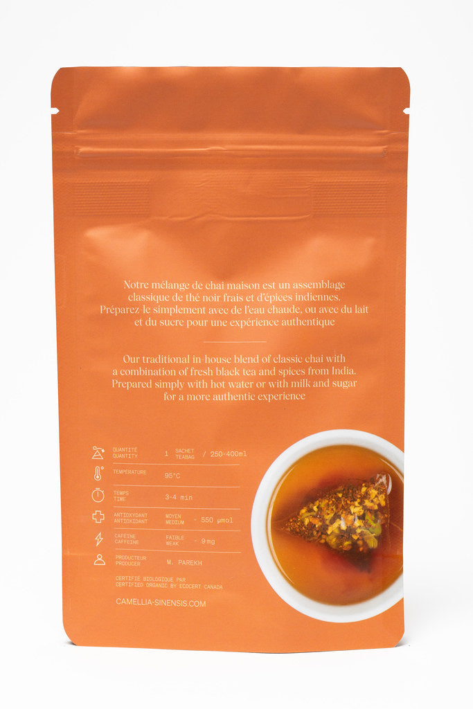 CHAI CAMELIA ORGANIC (15 TEABAGS)