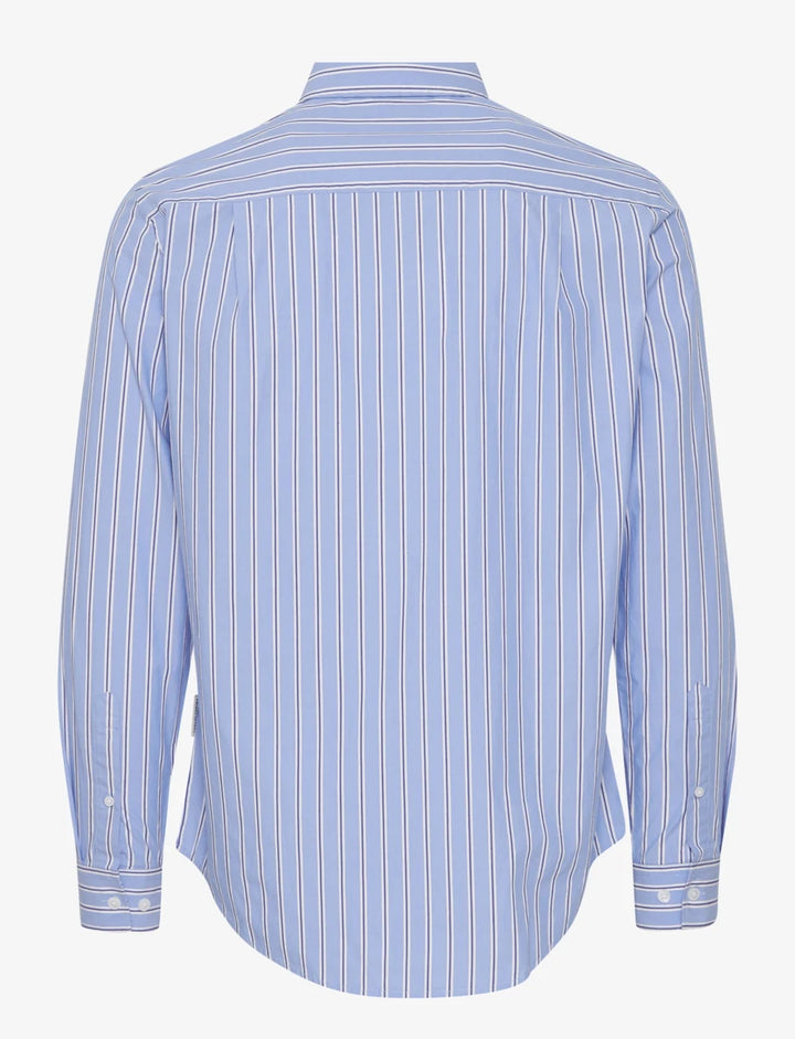 CFANTON LS BD STRIPED SHIRT "CHAMBRAY BLUE"