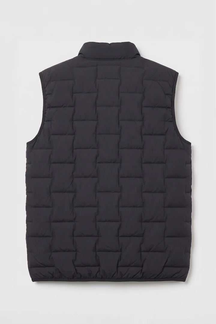 CHAMBLY - ULTRALIGHT QUILTED PUFFER VEST WITH HEAT-SEALED FINISH "BLACK"