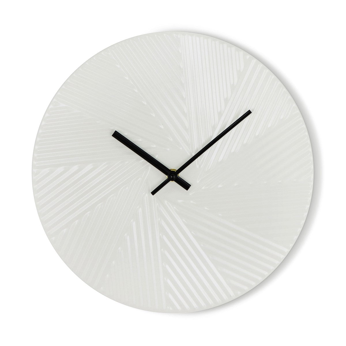 EMBOSSED WHITE CLOCK