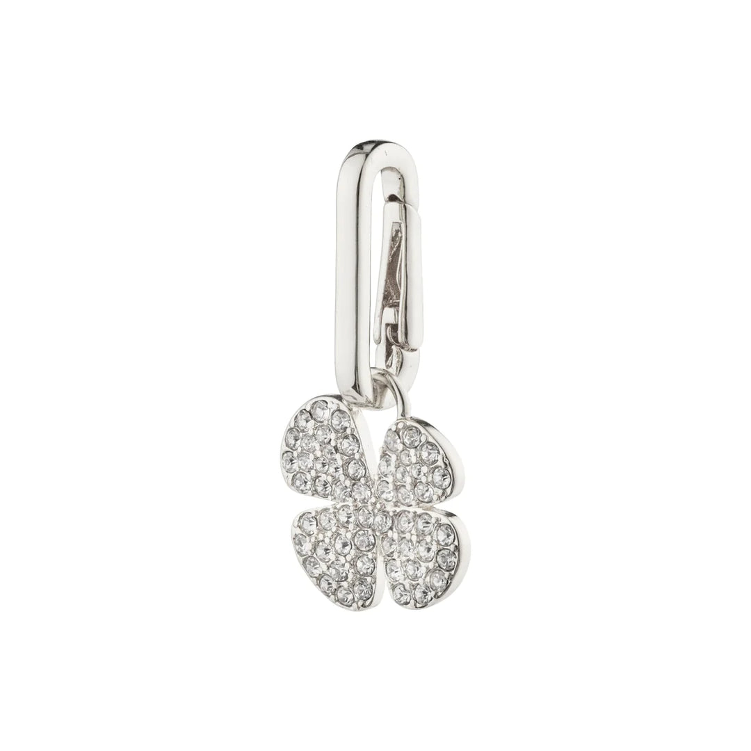 CHARM Recycled Clover Pendant "Silver"