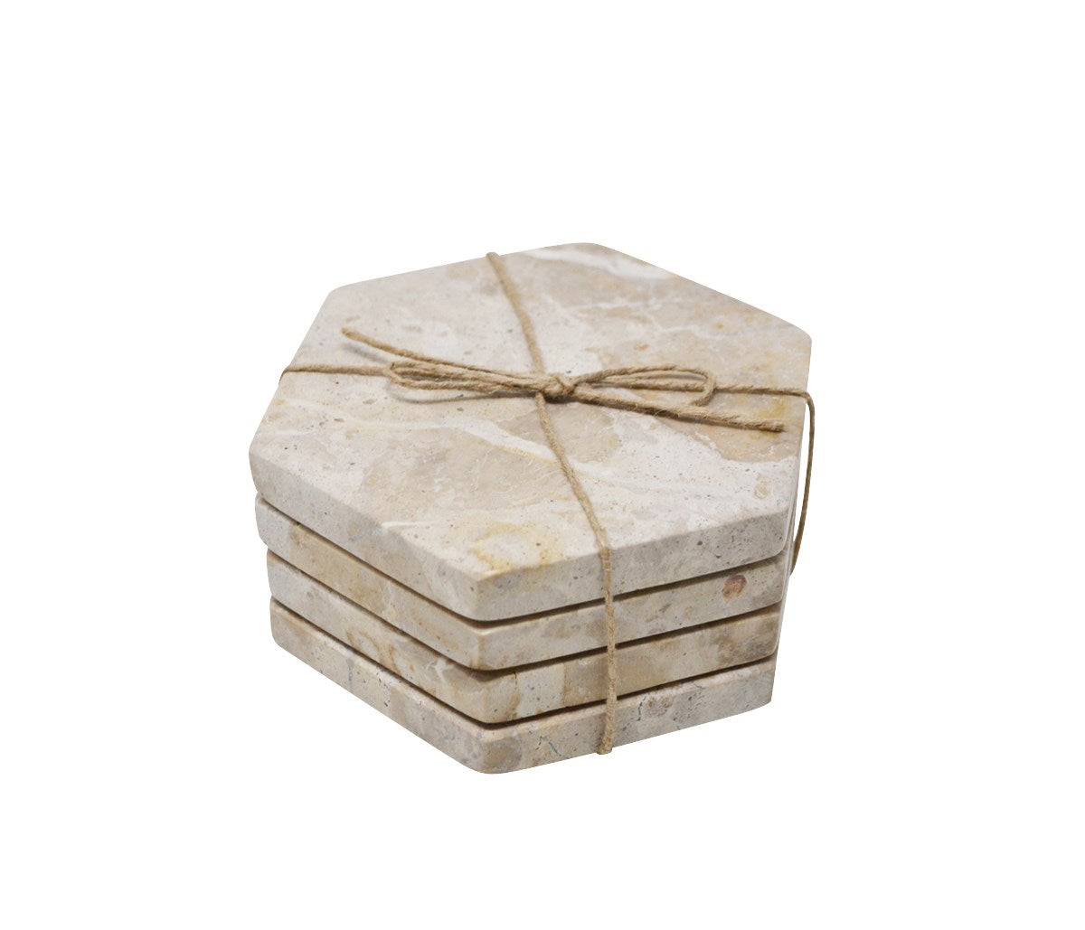 SET OF 4 HEXAGON LEOPARD COASTERS