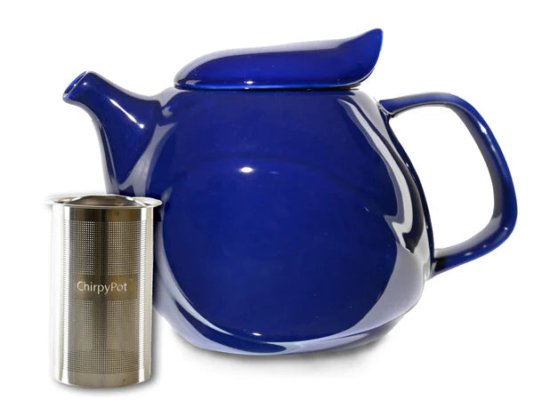 CHIRPYPOT TEAPOT  - COBALT BLUE