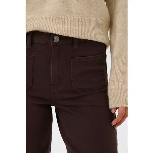 KABROOK HW REGULAR FIT JEANS "COFFEE BEAN"