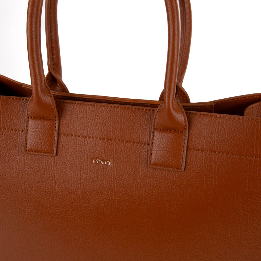 RIONA REGINA TOTE "COGNAC"