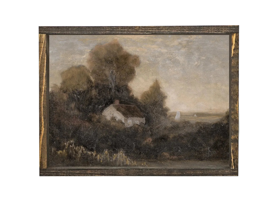 VINTAGE LANDSCAPE COTTAGE A310 ESPRESSO 19X13&