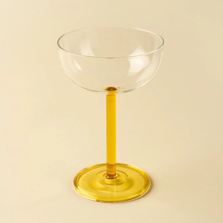 AURA COUPE GLASS - AMBER