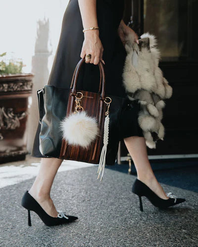 FAUX SINGLE POM - CREAM